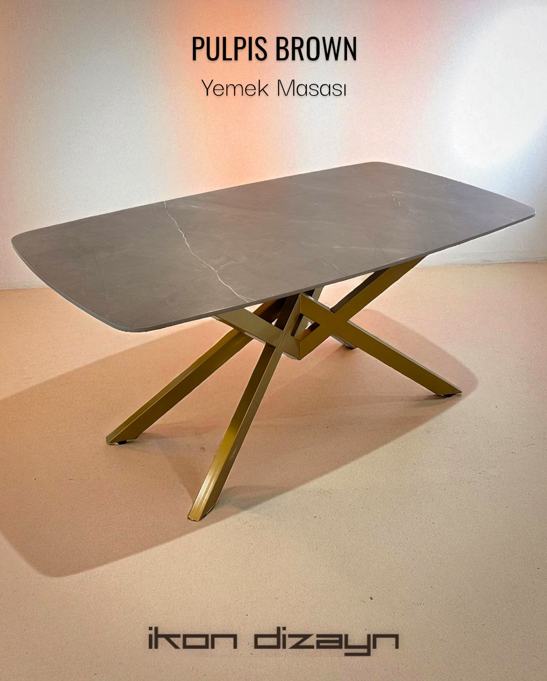Pulpis Brown Yemek Masası