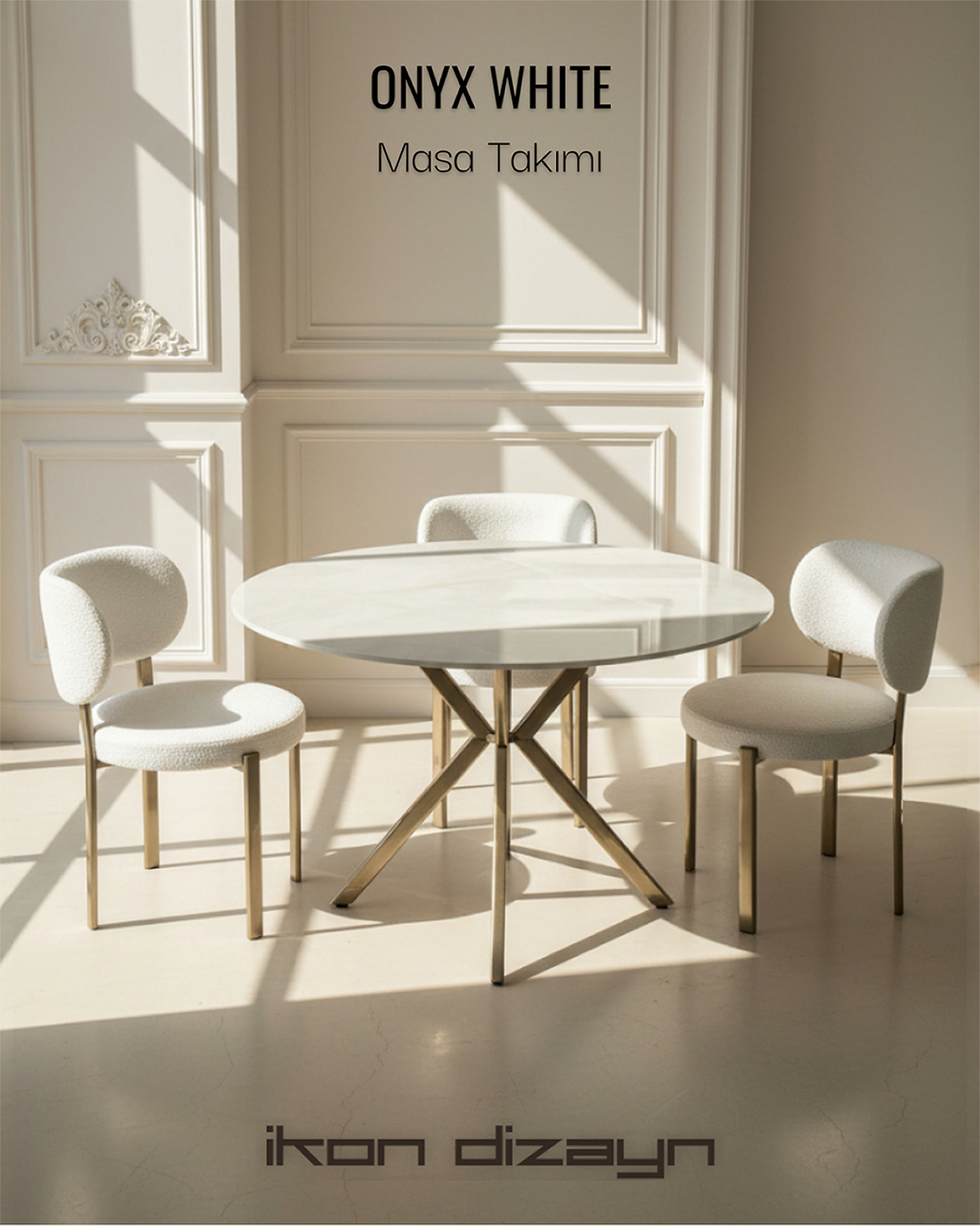 Onyx White Masa Takımı